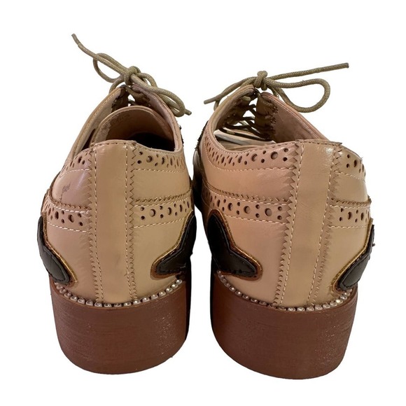 NWT Baldi London North Hampton Brown Heart Oxfords 6.5 - Picture 3 of 11